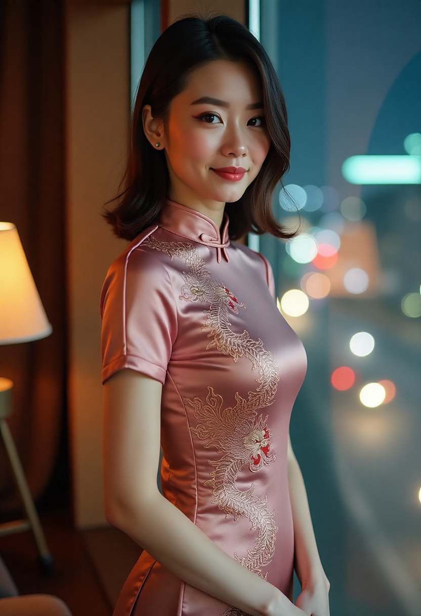 创作者在街头记录城市夜色